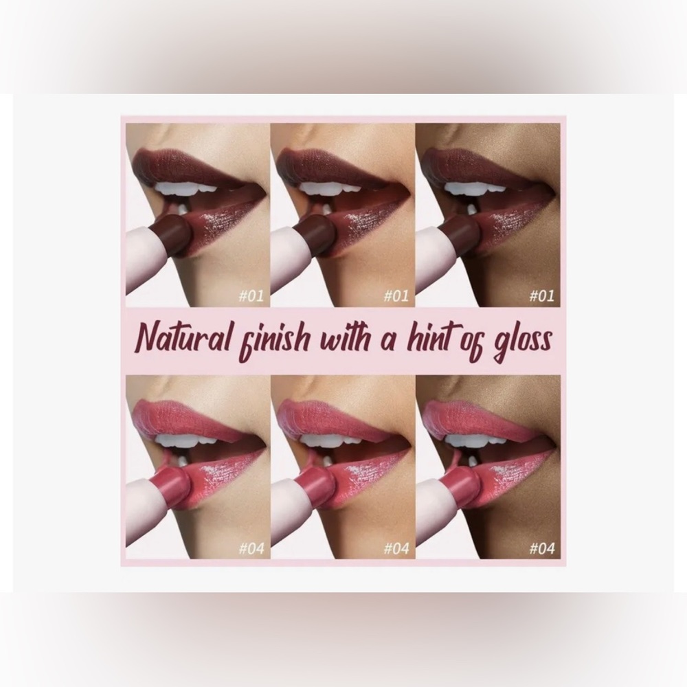 Luxaza 2 in 1 lip balm buildable lipstick shade 01 & 04 Exp.1/2025